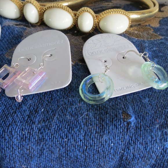 3 pr Sterling Sliver Dangle Earrings, NWT - Picture 5 of 7